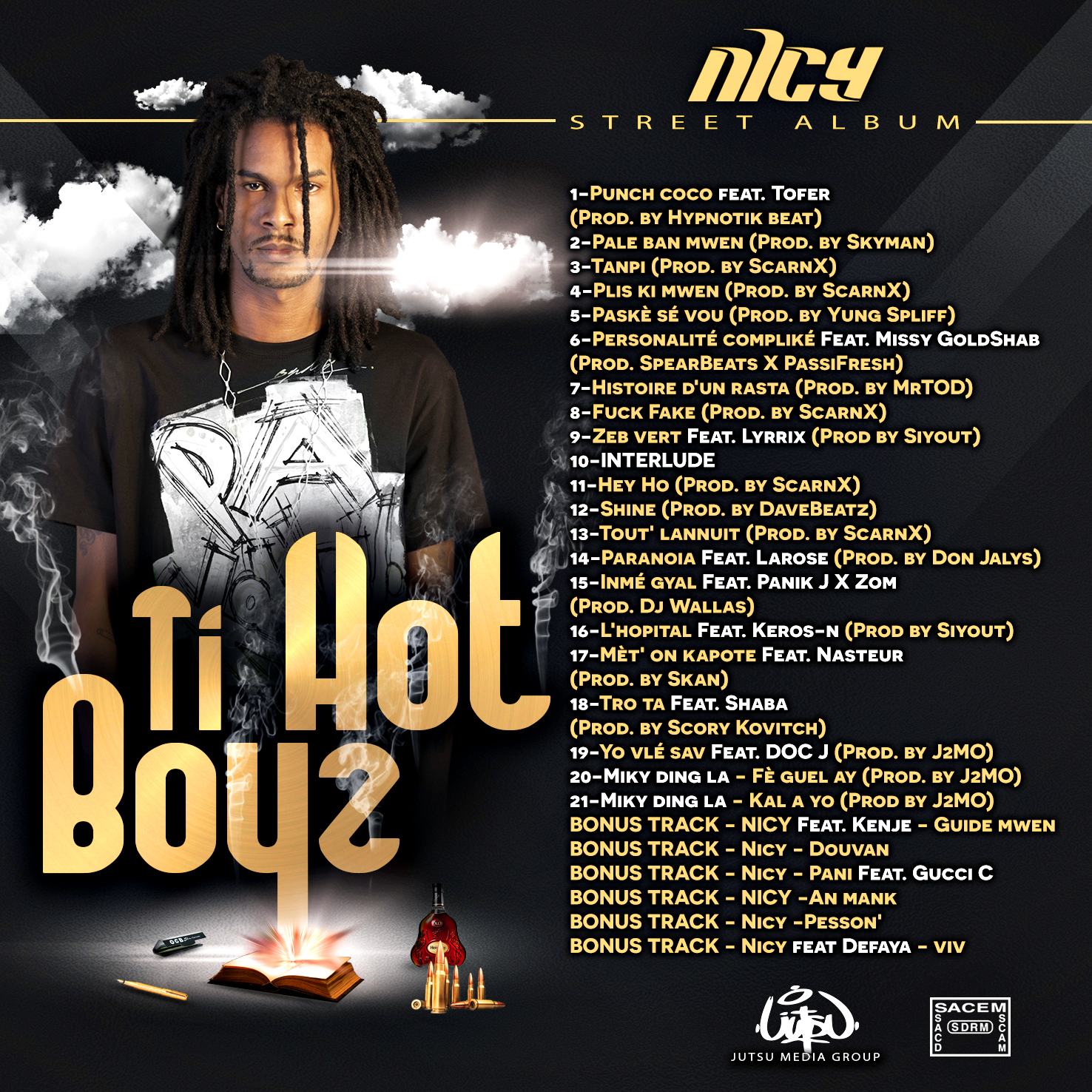 Ti Hot BoyZ -NICY- street album (back)